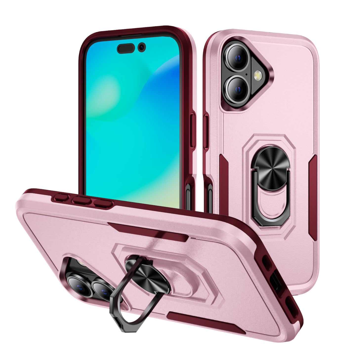 Pioneer iPhone 16 Case Rotating Ring Stand