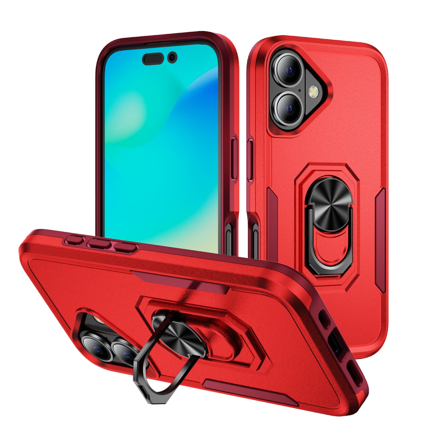 Pioneer iPhone 16 Case Rotating Ring Stand