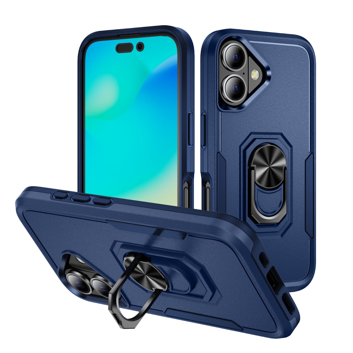 Pioneer iPhone 16 Case Rotating Ring Stand