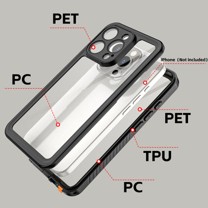 Twill Swimming IP68 Waterproof iPhone 16 Pro Case Bumper Combo