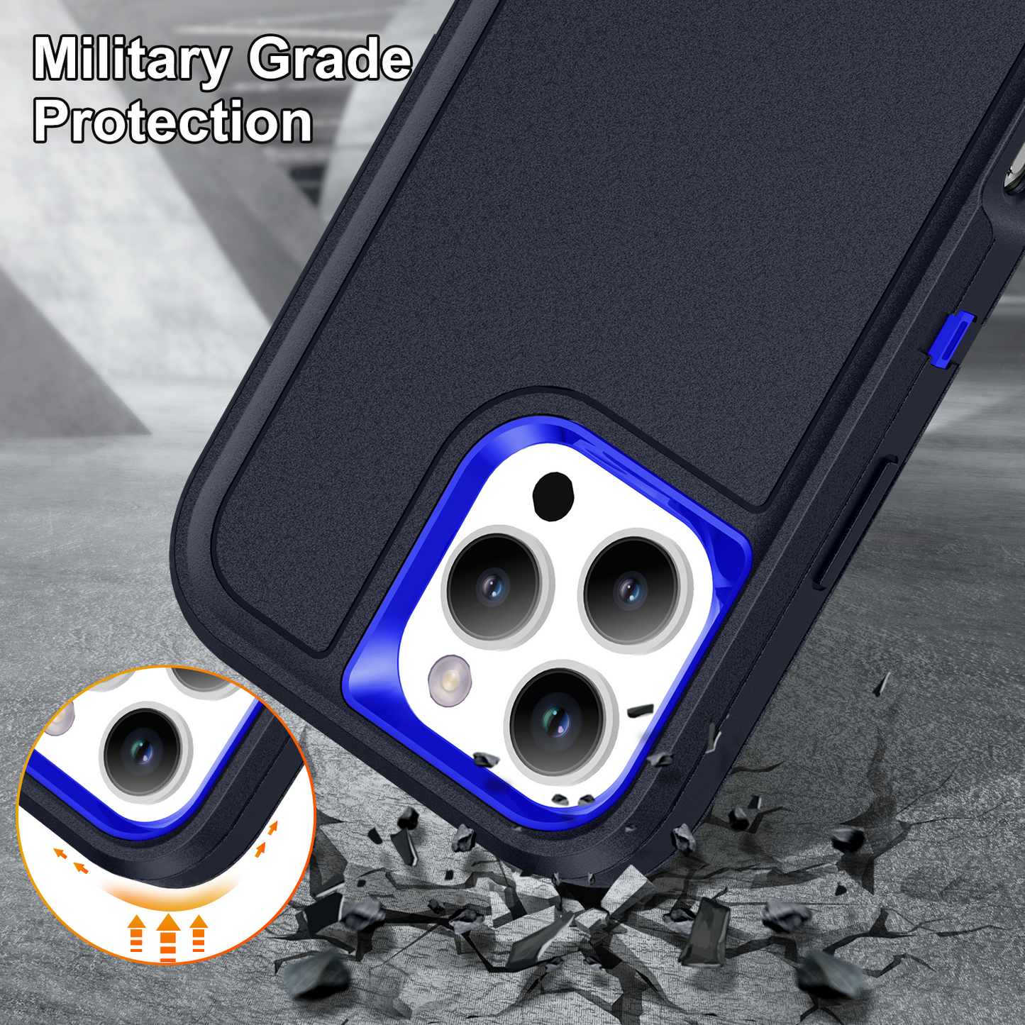 Defender Stand iPhone 16 Pro Max Case Military Protection