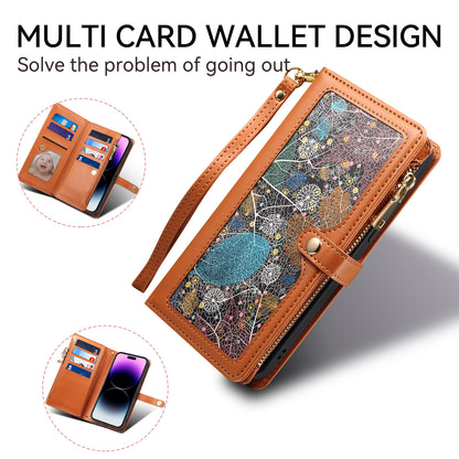 Multi-function 8 Card Slots Astral iPhone 16 Pro Case with Hand Strap