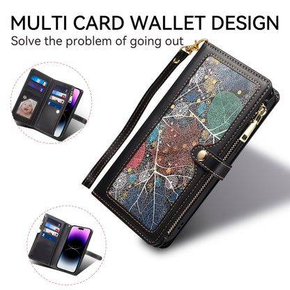 Multi-function 8 Card Slots Astral iPhone 16 Case with Hand Strap