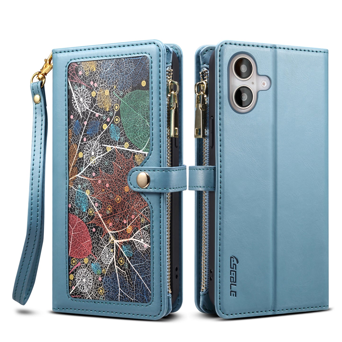 Multi-function 8 Card Slots Astral iPhone 16 Case with Hand Strap