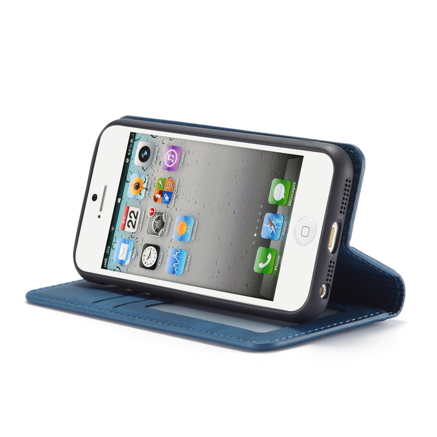 Illusion Slim Retro Leather iPhone 5 Case Magnetic