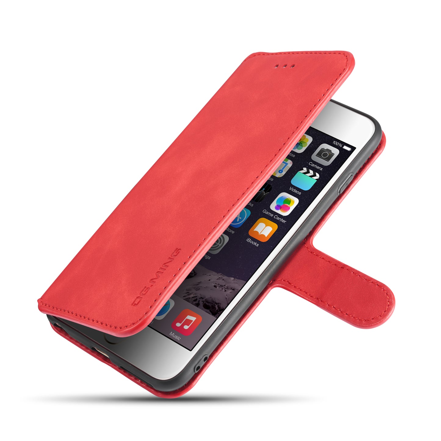 Retro Leather Edge iPhone 6 Plus Case with Hand Strap