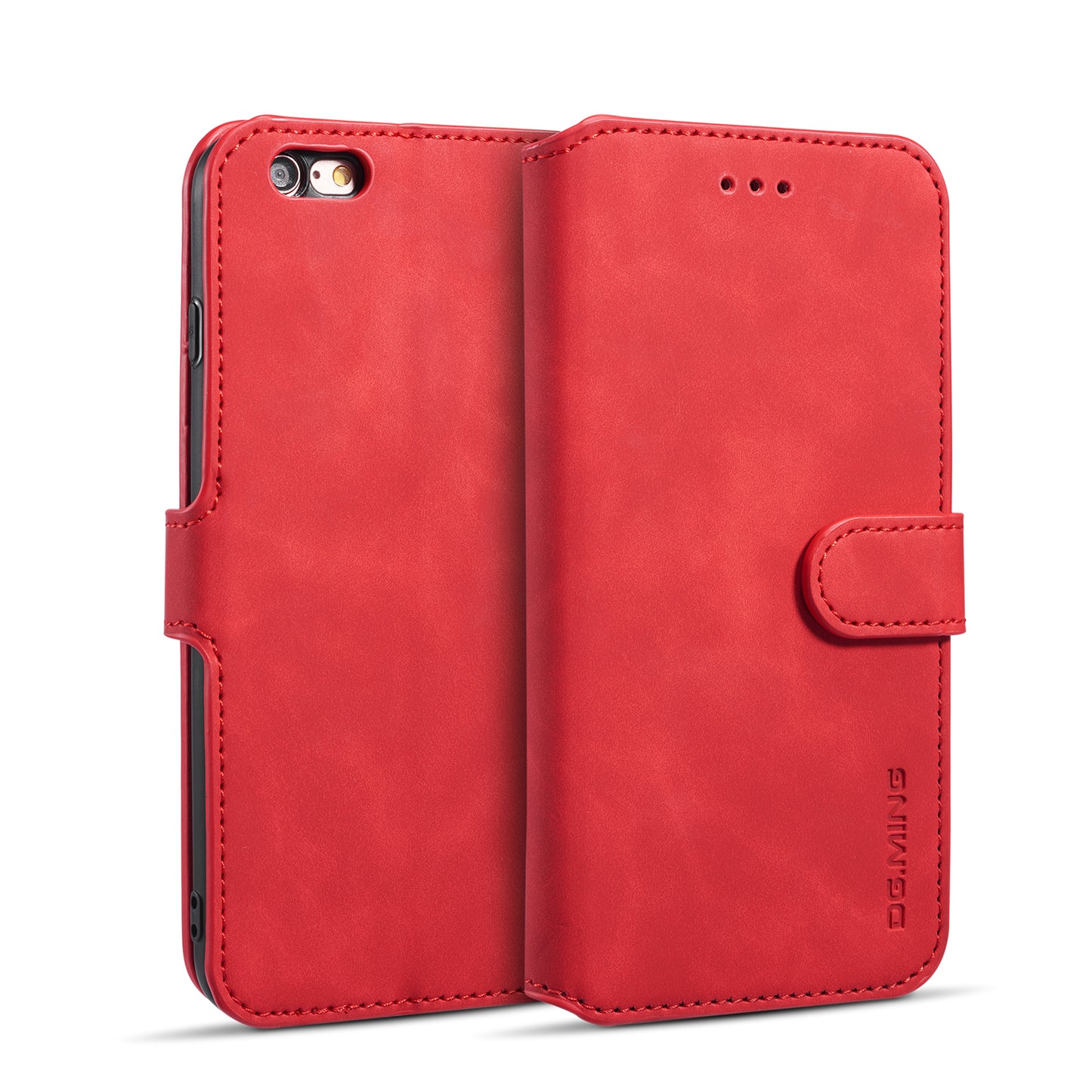 Retro Leather Edge iPhone 6s Plus Case with Hand Strap