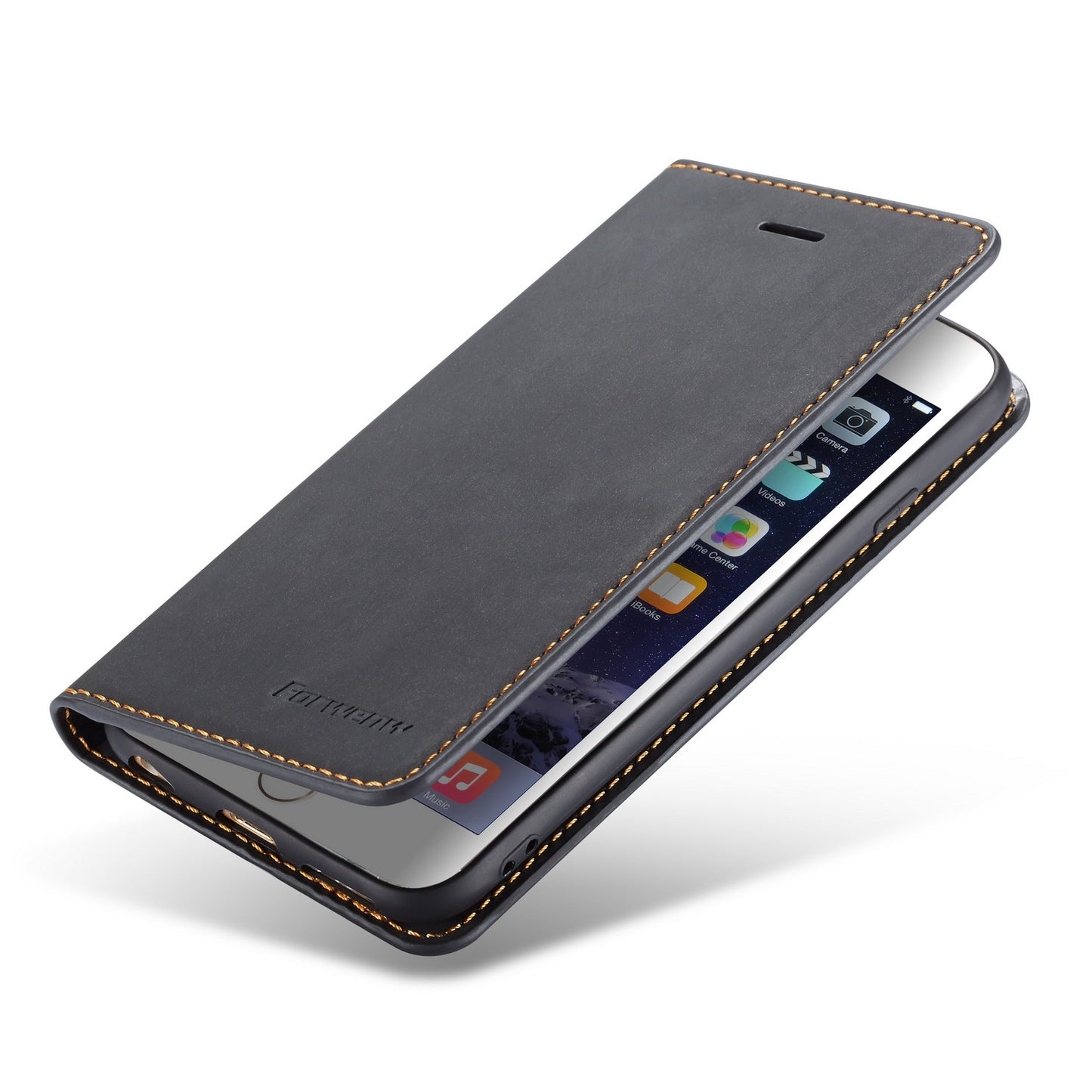 Illusion Slim Retro Leather iPhone 6 Plus Case Magnetic