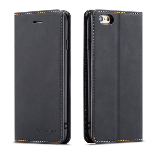 Illusion Slim Retro Leather iPhone 6s Case Magnetic