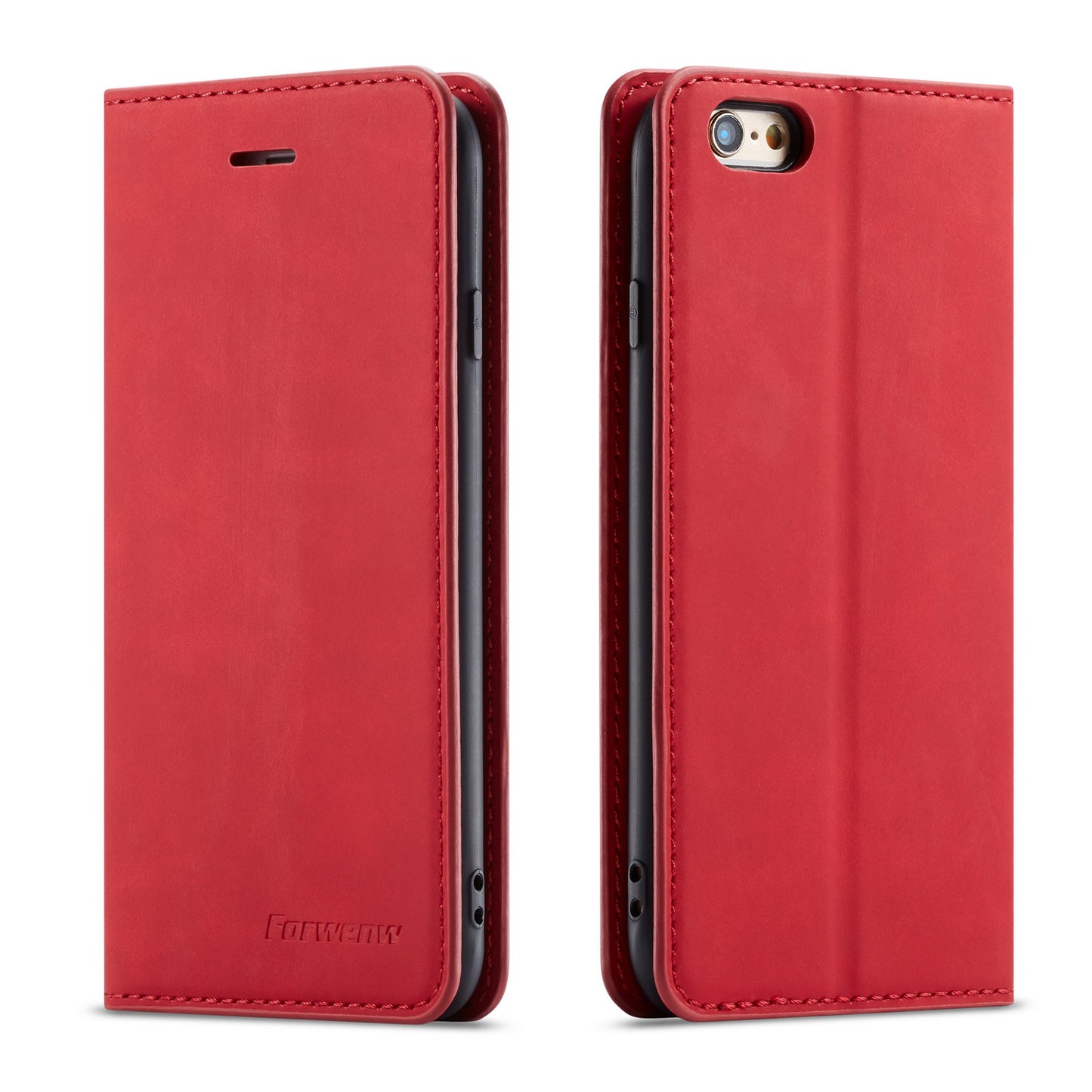 Illusion Slim Retro Leather iPhone 6 Plus Case Magnetic