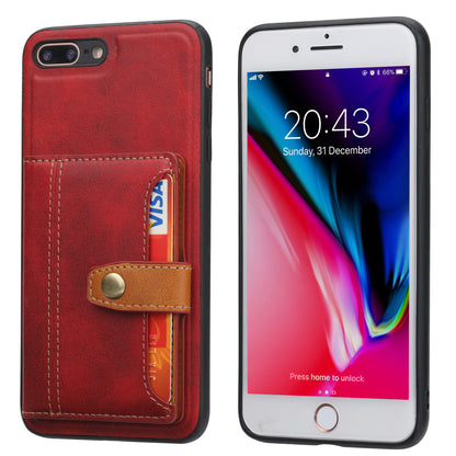 Buckle Retro Leather iPhone 6 Case Stand Multi-card Slots