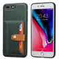 Buckle Retro Leather iPhone 6s Plus Case Stand Multi-card Slots