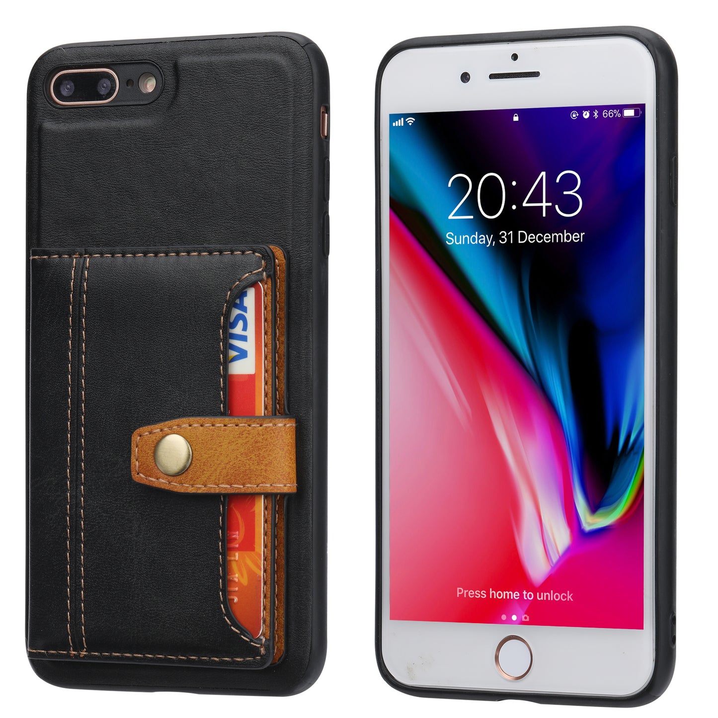 Buckle Retro Leather iPhone 6 Case Stand Multi-card Slots