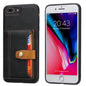 Buckle Retro Leather iPhone 6s Plus Case Stand Multi-card Slots