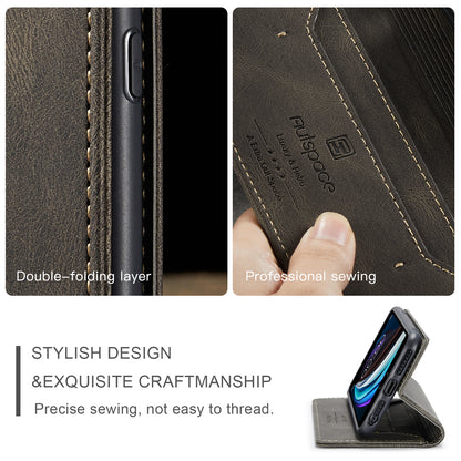 Luxury Retro Leather iPhone 8 Case Magnetic Buckle RFID