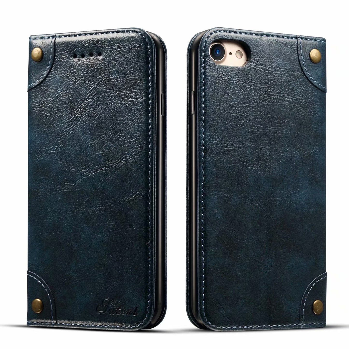 Baroque Wallet Stand iPhone 7 Case Magtic Flip