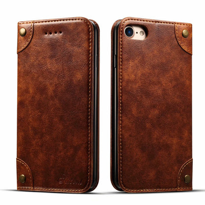 Baroque Wallet Stand iPhone 8 Case Magtic Flip