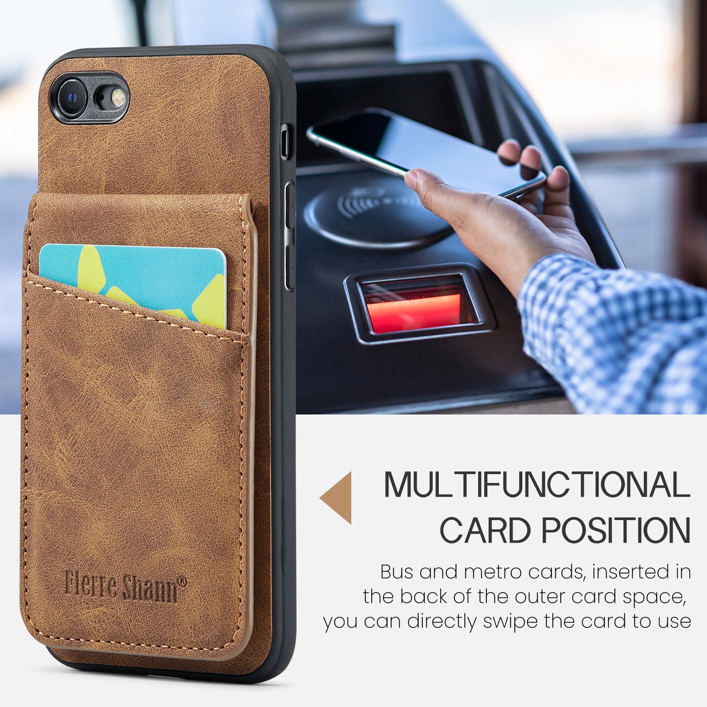 Paging Card Holder iPhone SE 2022 Case Flip Multifunction