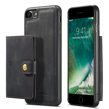 Magnetic Detachable Card Holder iPhone SE (2020) Case Leather Flip