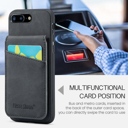 Paging Card Holder iPhone 7 Plus Case Flip Multifunction