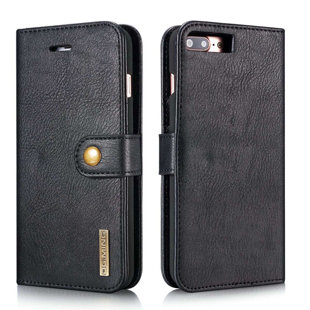 Wallet Detachable 2 In 1 Buckle iPhone 8 Plus Case Magnetic