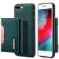 Retro Detachable Fold Card Holder iPhone 7 Plus Case Magnetic Clip