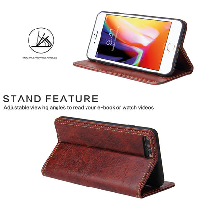 Tree Artificial Leather iPhone 8 Plus Case Wallet Stand