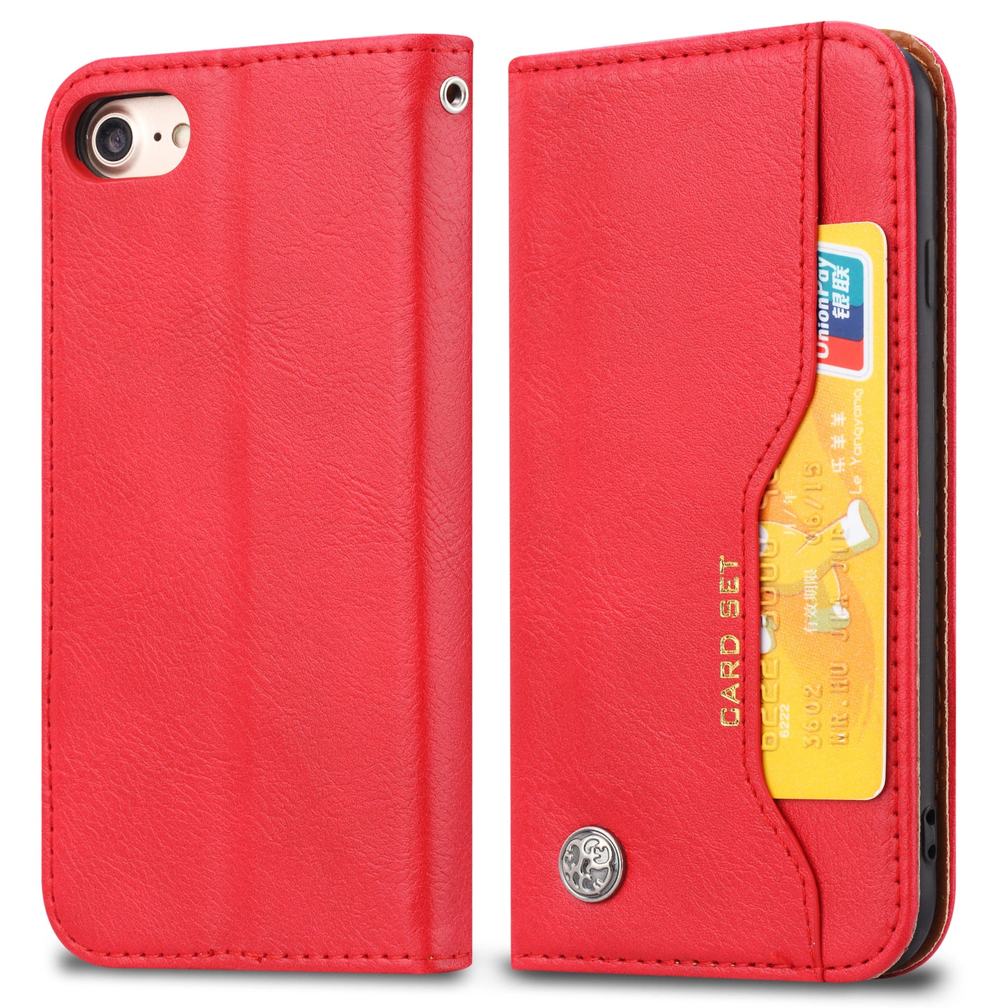 Classical Knead Leather iPhone 6 Case with Notes Pocket