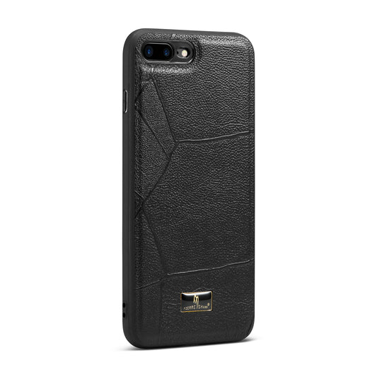 Men's Ironware Symbol Leather iPhone 7 Case Back