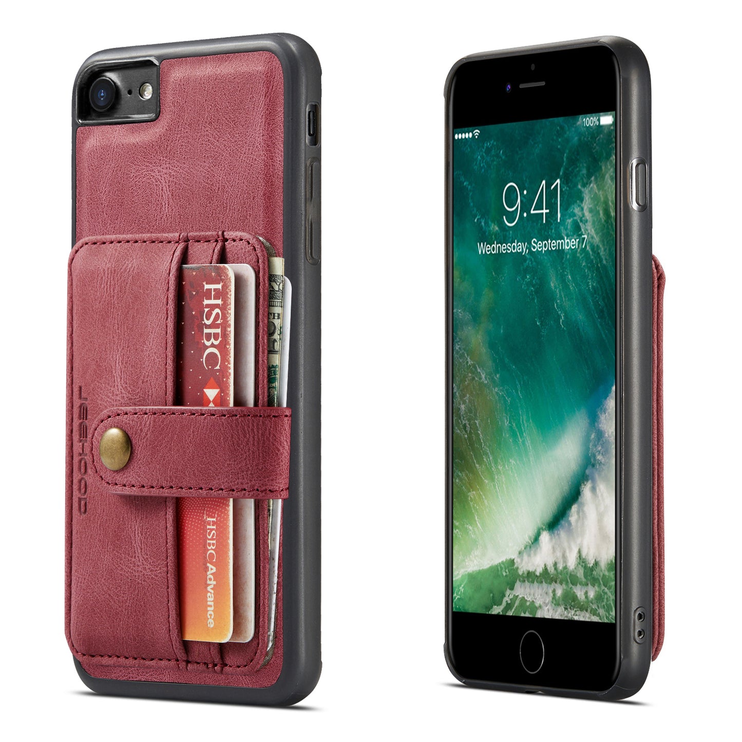 Powerful Magnetic Card Holder iPhone SE 2020 Case Detachable