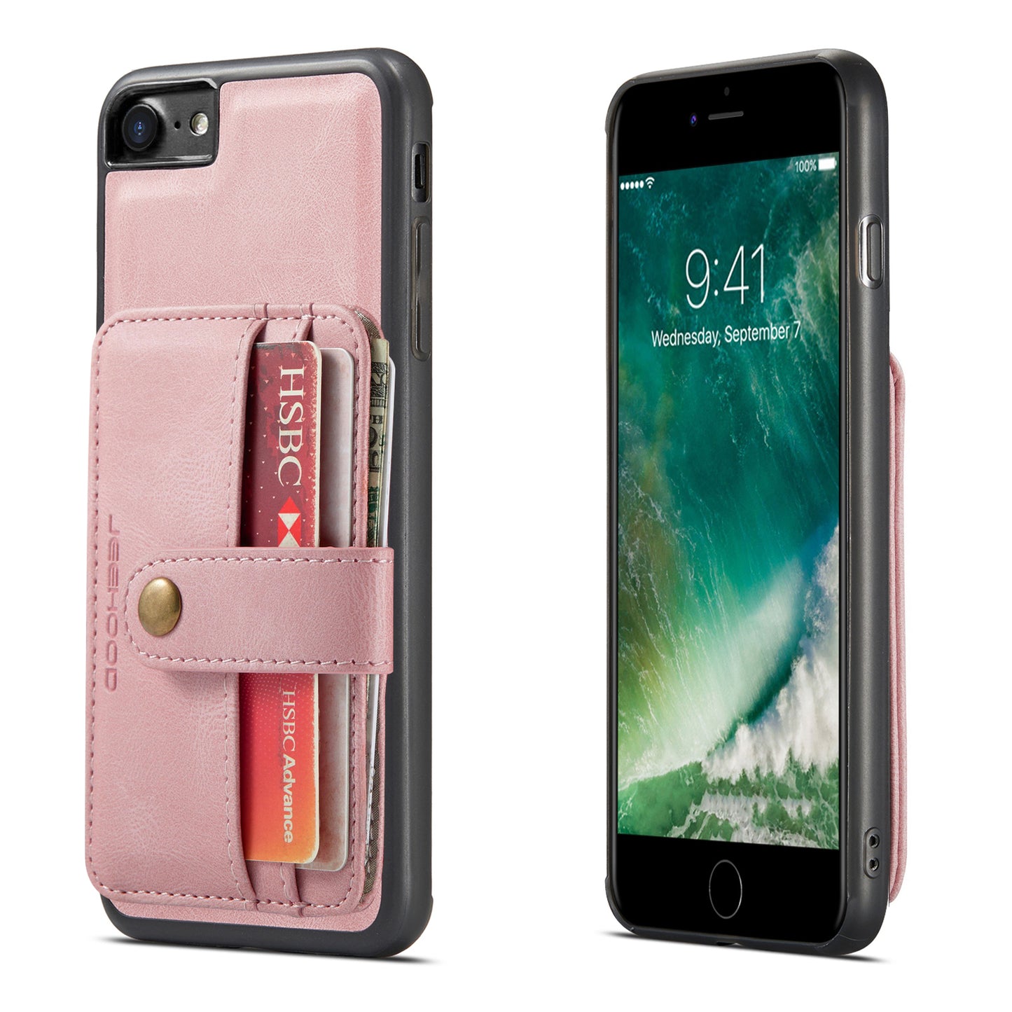 Powerful Magnetic Card Holder iPhone SE 2020 Case Detachable