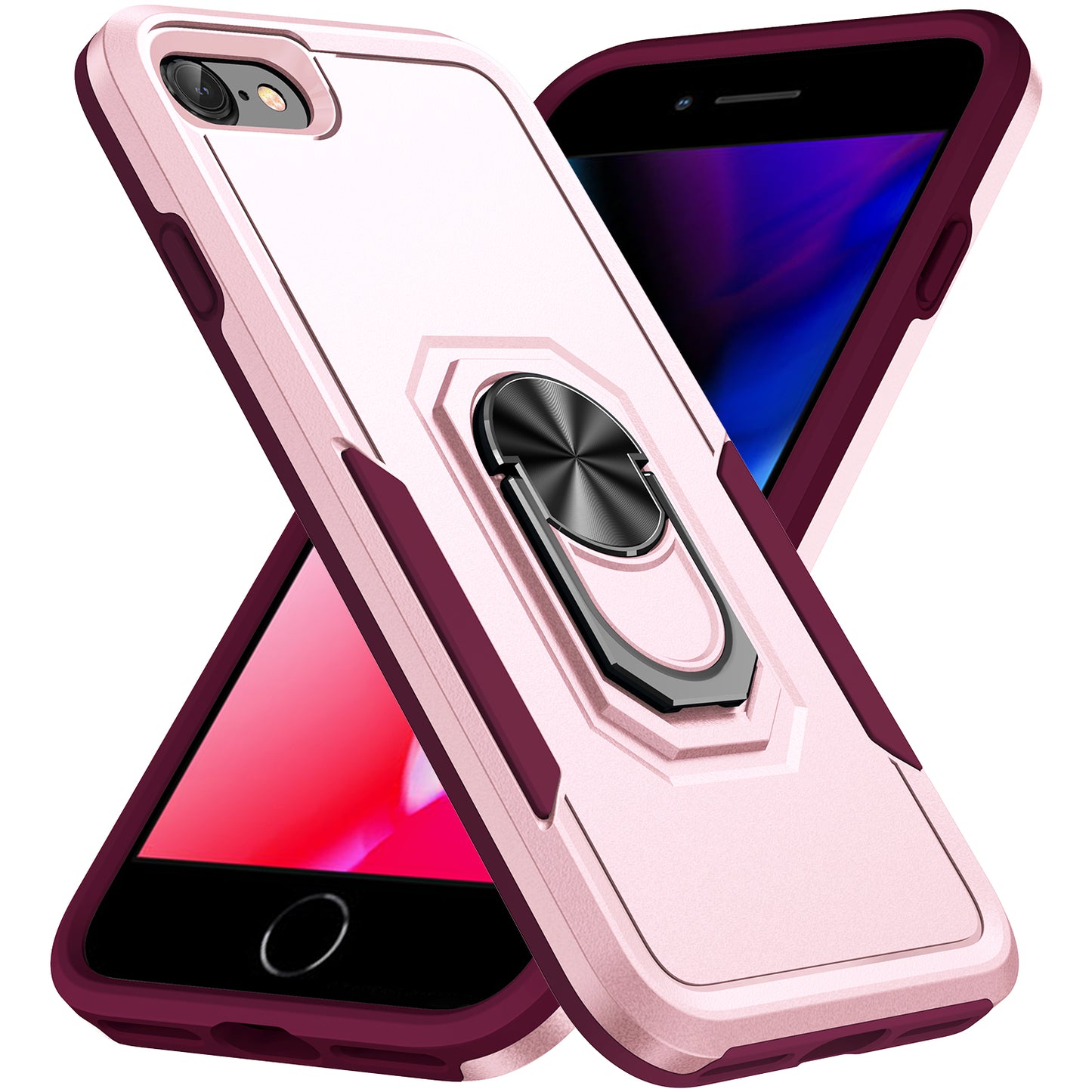 Pioneer iPhone 8 Case Rotating Ring Stand