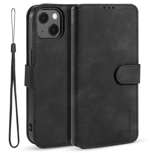 Classical Leather iPhone 14 Pro Max Case Wallet Stand