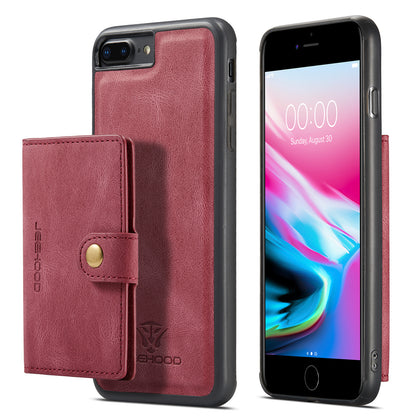 Magnetic Detachable Card Holder iPhone 7 Plus Case Leather Flip