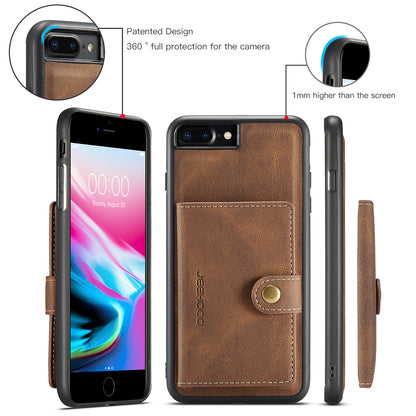 Magnetic Detachable Card Holder iPhone 7 Plus Case Leather Flip