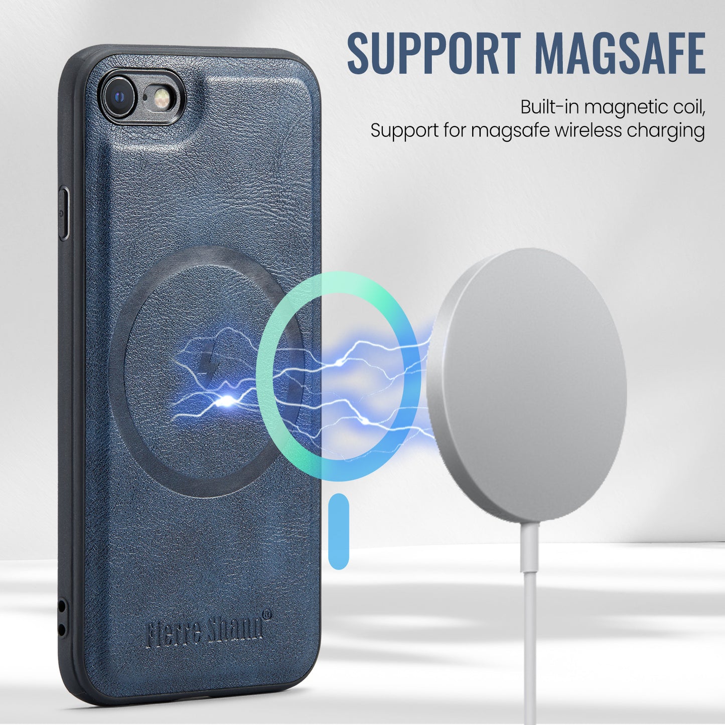 Magsafe 2-in-1 Card Holder iPhone SE 2020 Case Detachable