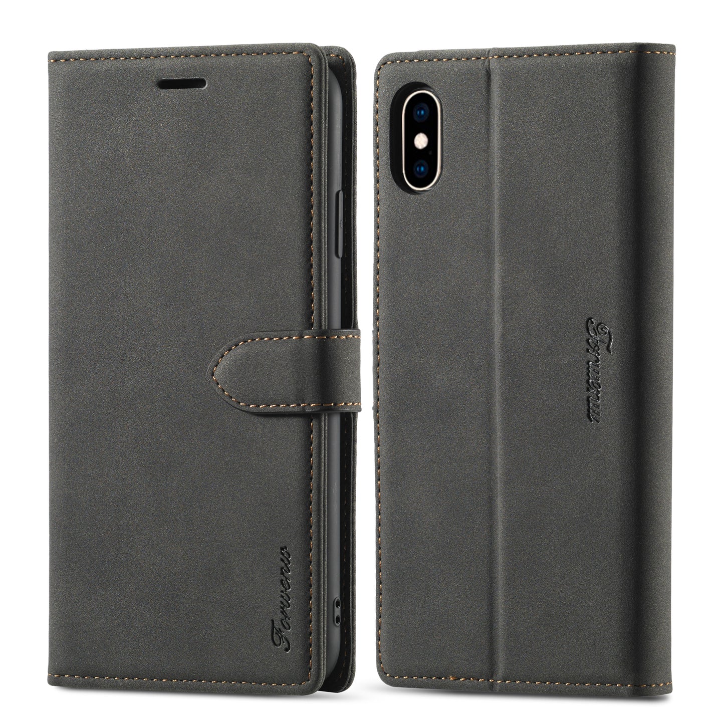 Gentry Slim Wallet Stand iPhone Xs Max Case Buckle