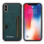 Insert Card Slot Leather Skin iPhone XR Case Back