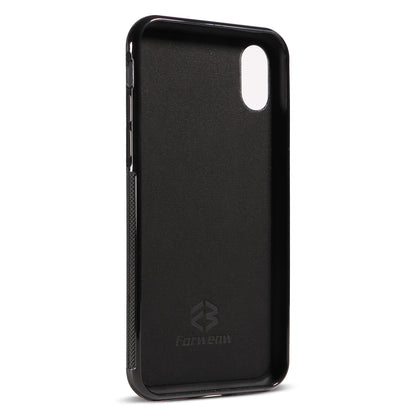 Insert Card Slot Leather Skin iPhone XR Case Back