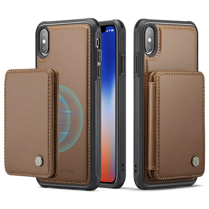 Magnetic Card Holder iPhone X Case Detachable RFID Blocking