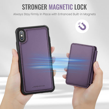 Magnetic Card Holder iPhone X Case Detachable RFID Blocking