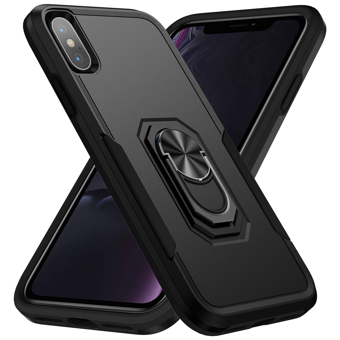 Pioneer iPhone X Xs Case Rotating Ring Stand