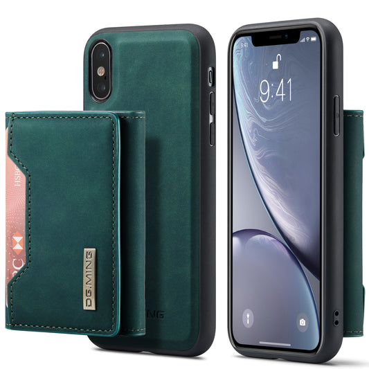 Retro Detachable Fold Card Holder iPhone Xs Max Case Magnetic Clip