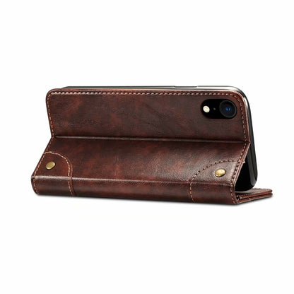 Baroque Wallet Stand iPhone XR Case Magtic Flip