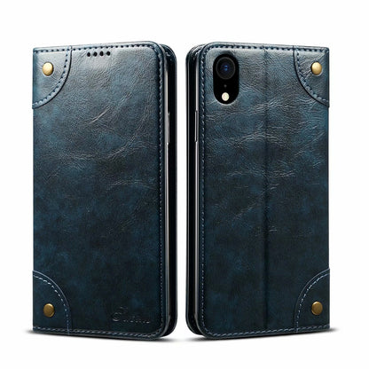 Baroque Wallet Stand iPhone XR Case Magtic Flip