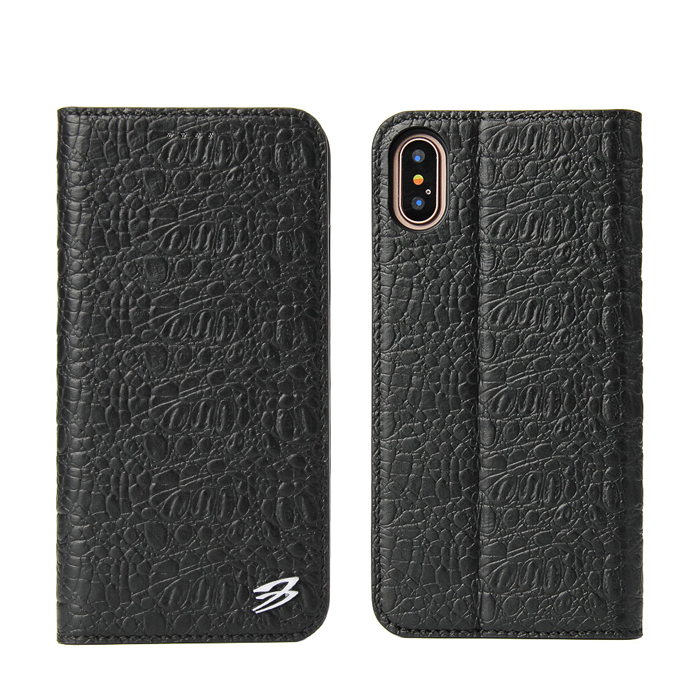 Deluxe Real Crocodile leather iPhone XR Case Wallet