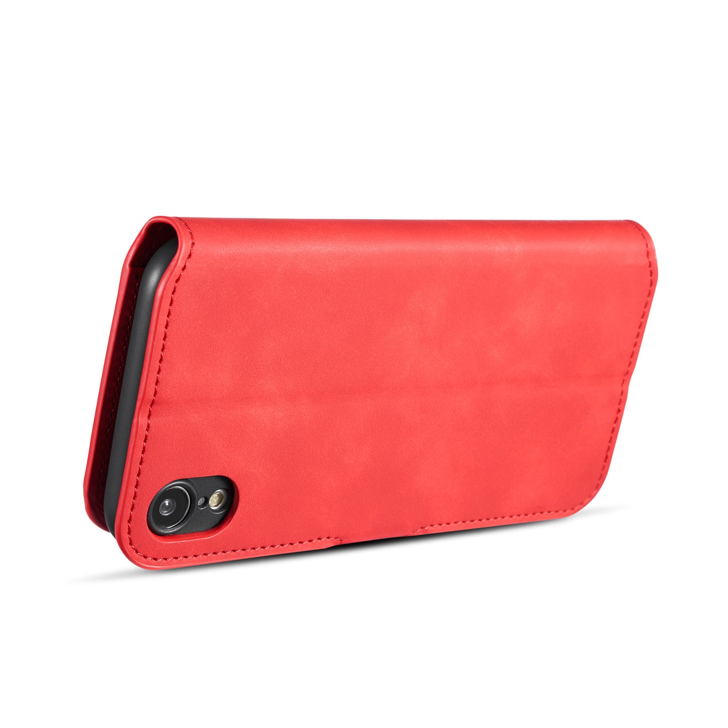 Retro Leather Edge iPhone XR Case with Hand Strap