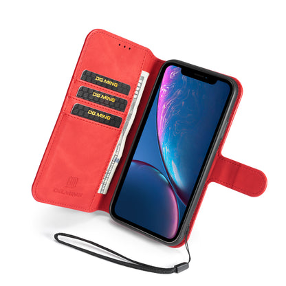 Retro Leather Edge iPhone XR Case with Hand Strap