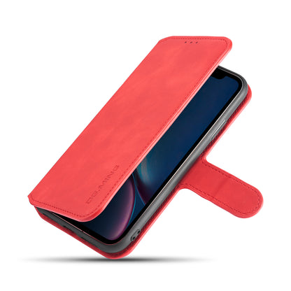 Retro Leather Edge iPhone XR Case with Hand Strap