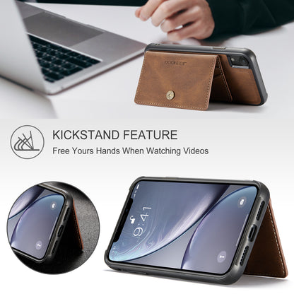 Magnetic Detachable Card Holder iPhone XR Case Leather Flip